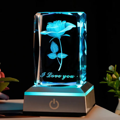 🌹 Enchanted LED Rose Night Light – A Magical Gift of Love! 🌟