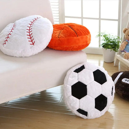 Sports Throw Pillows Fluffy Stuffed